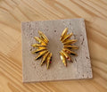 Boucle d'oreille demis feuille