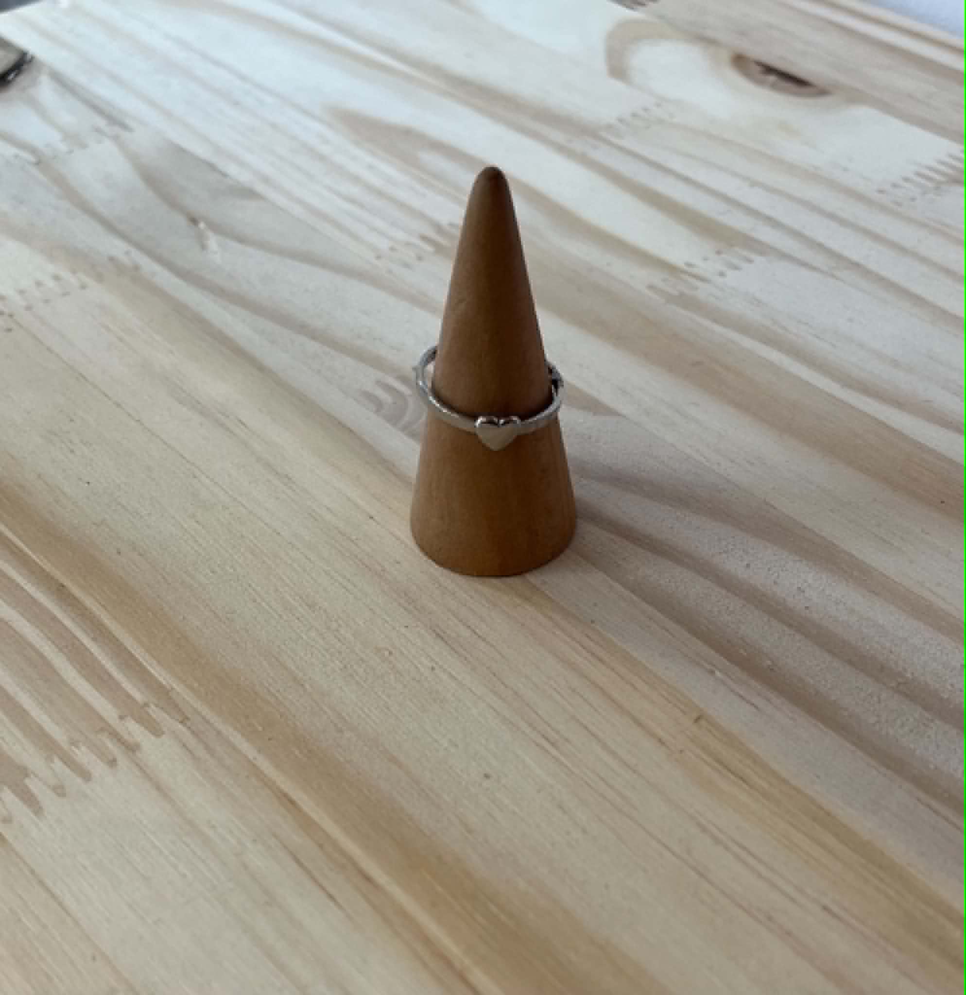 Bague coeur argenté