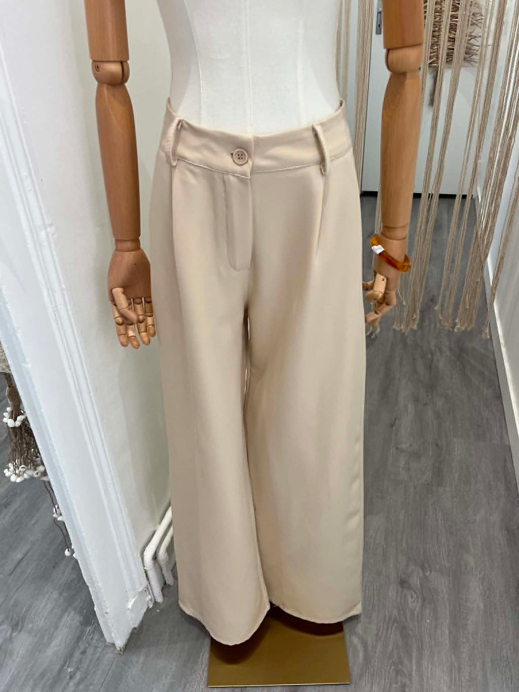 Pantalon de tailleur beige
