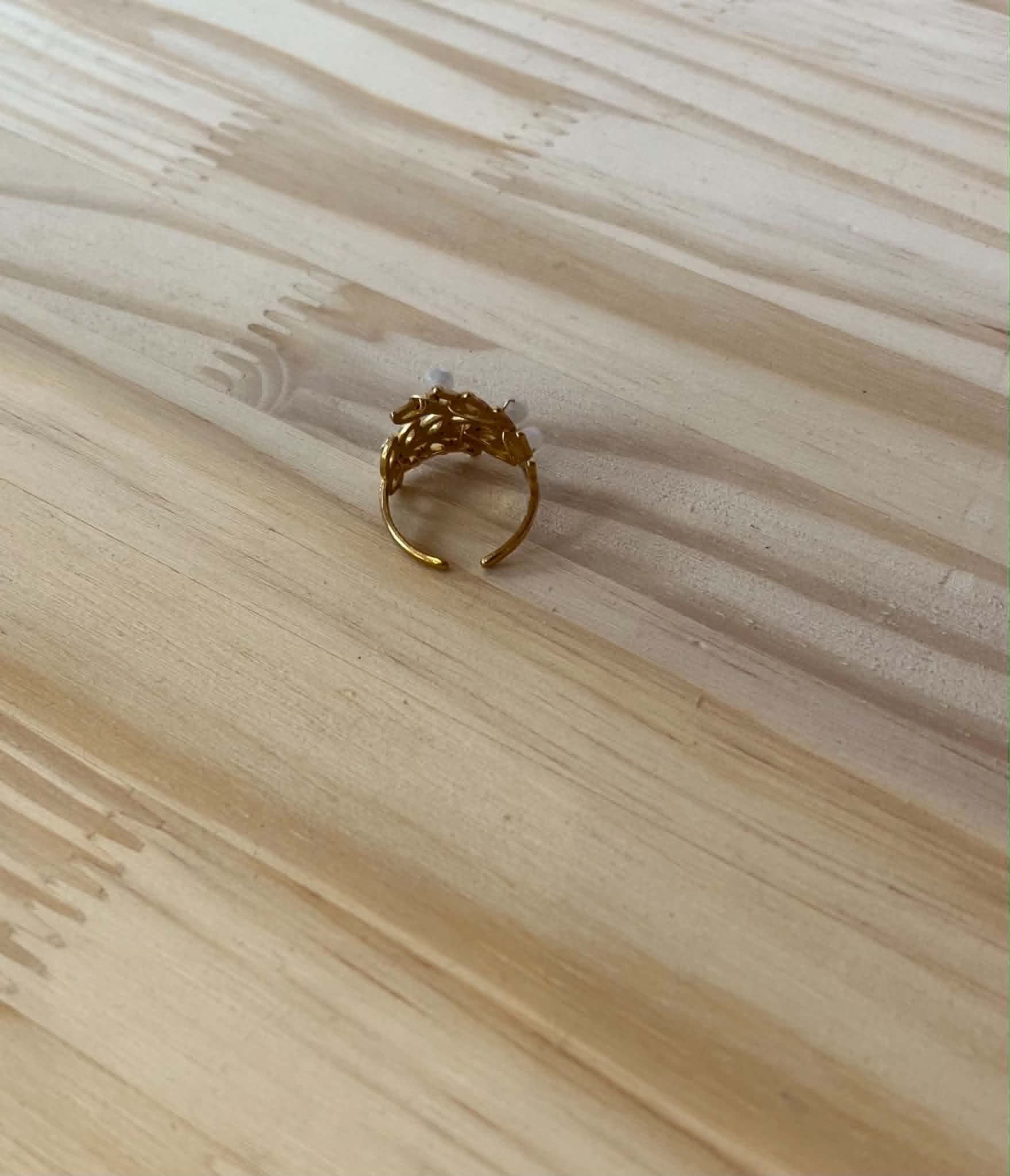 Bague doré réglable