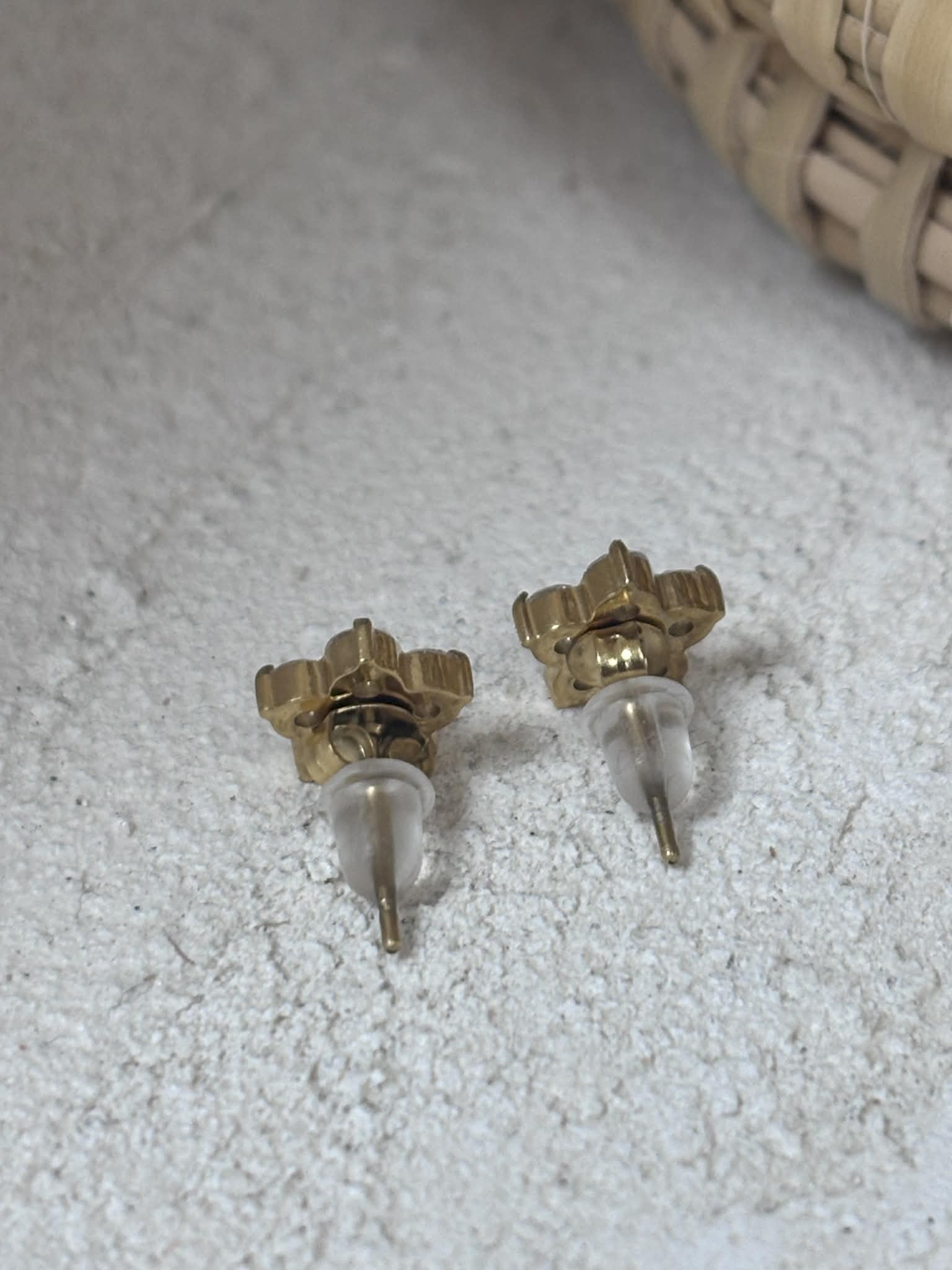 Boucles d'oreilles - fleurs diamant