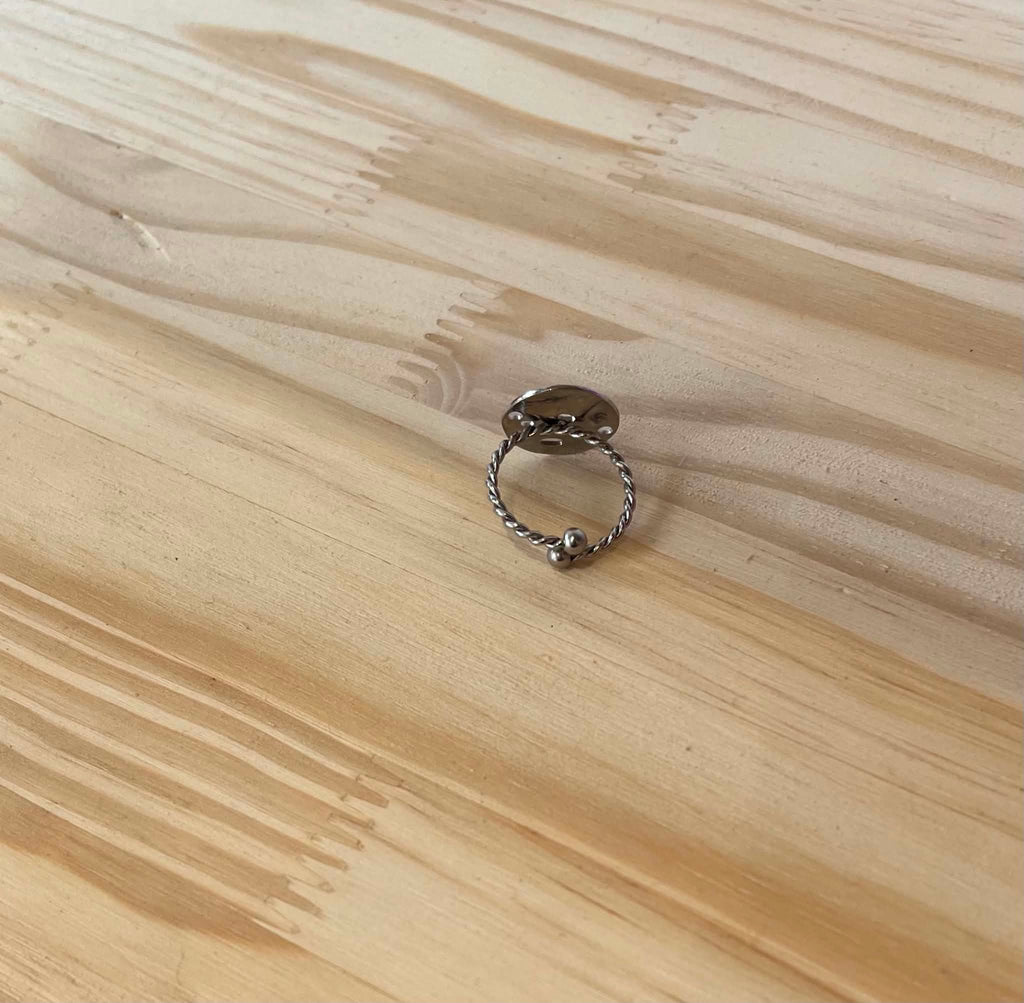 Bague argenté réglable