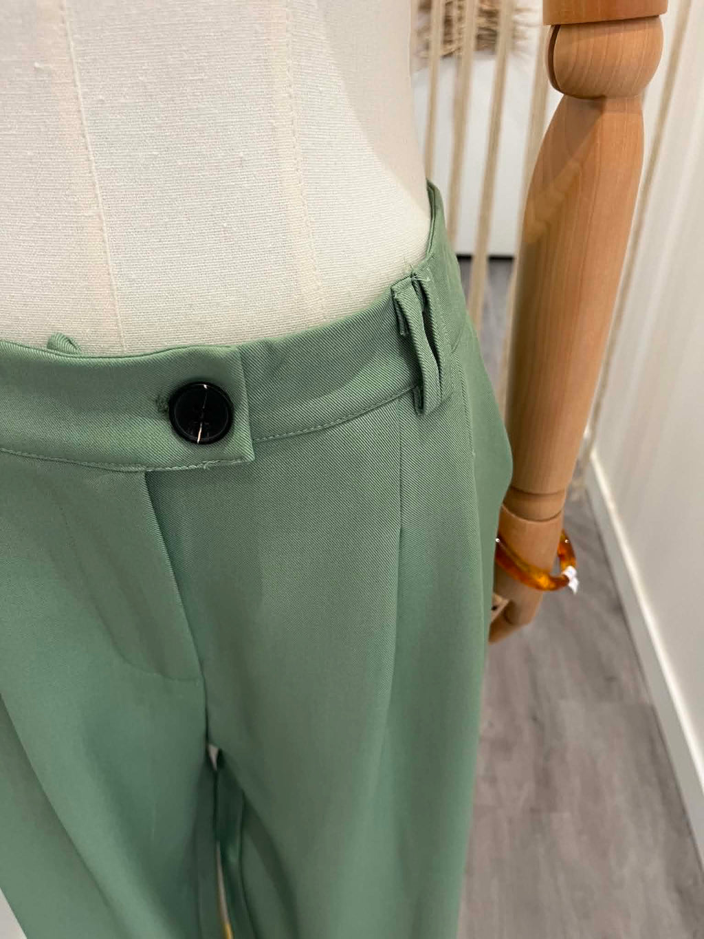 Pantalon de tailleur vert