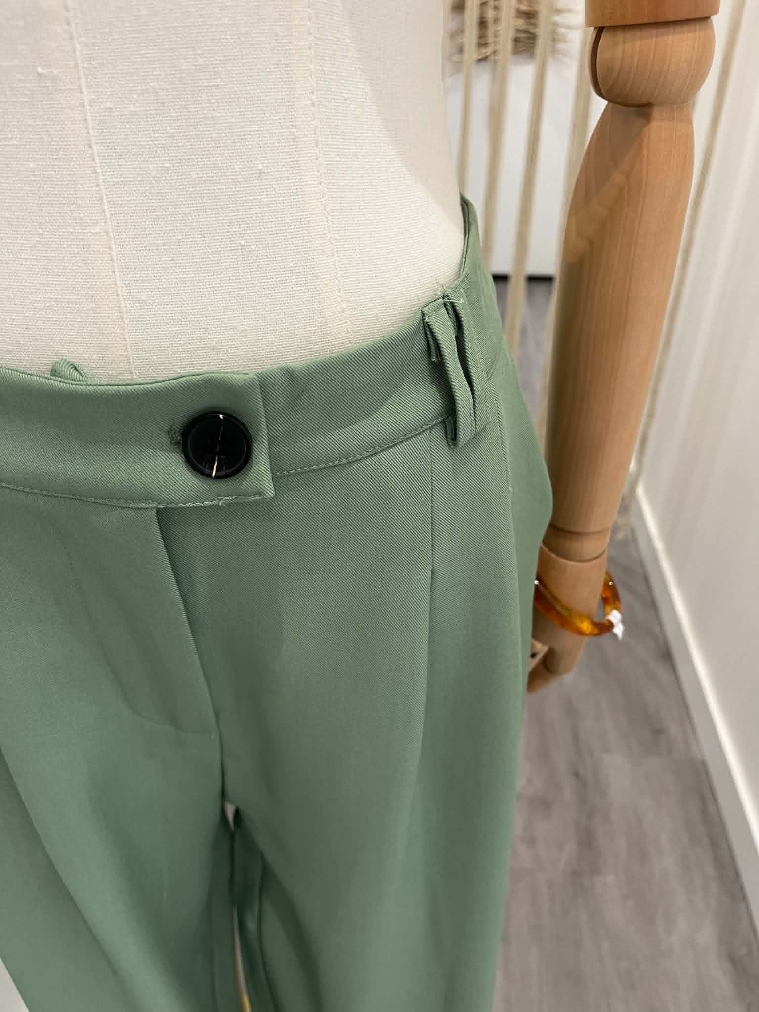 Pantalon de tailleur vert