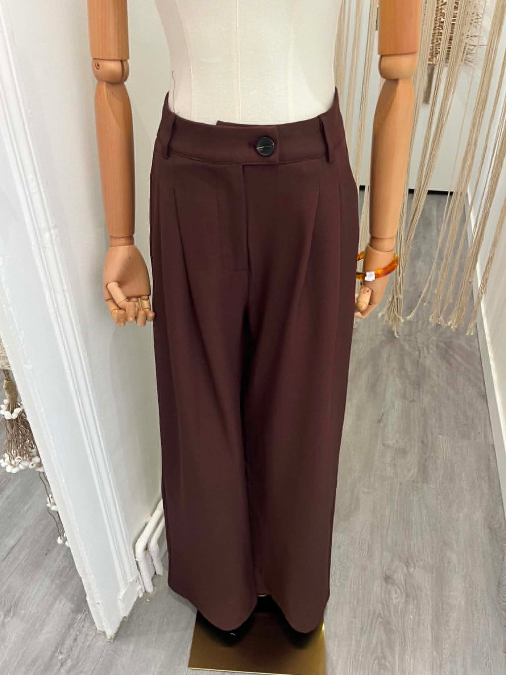 Pantalon de tailleur marron