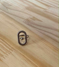 Bague argenté en acier inoxydable