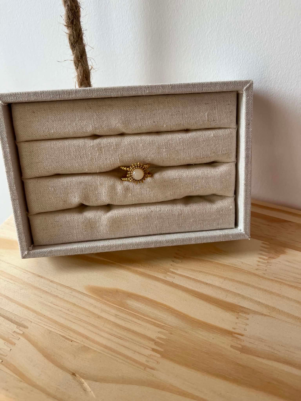 Bague doré soleil