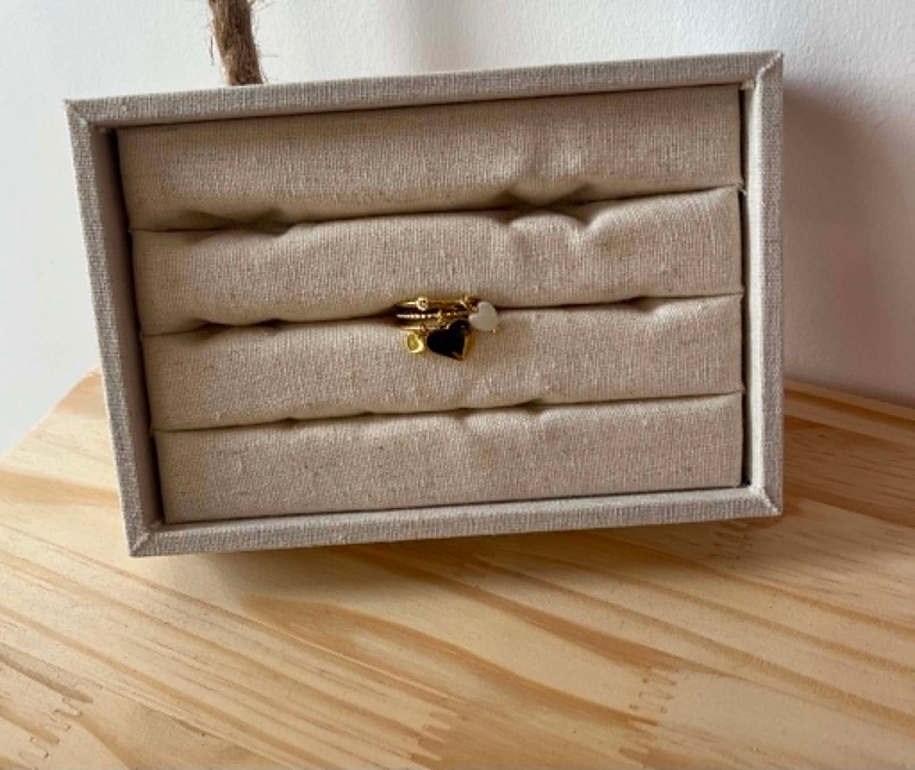 Bague coeur doré