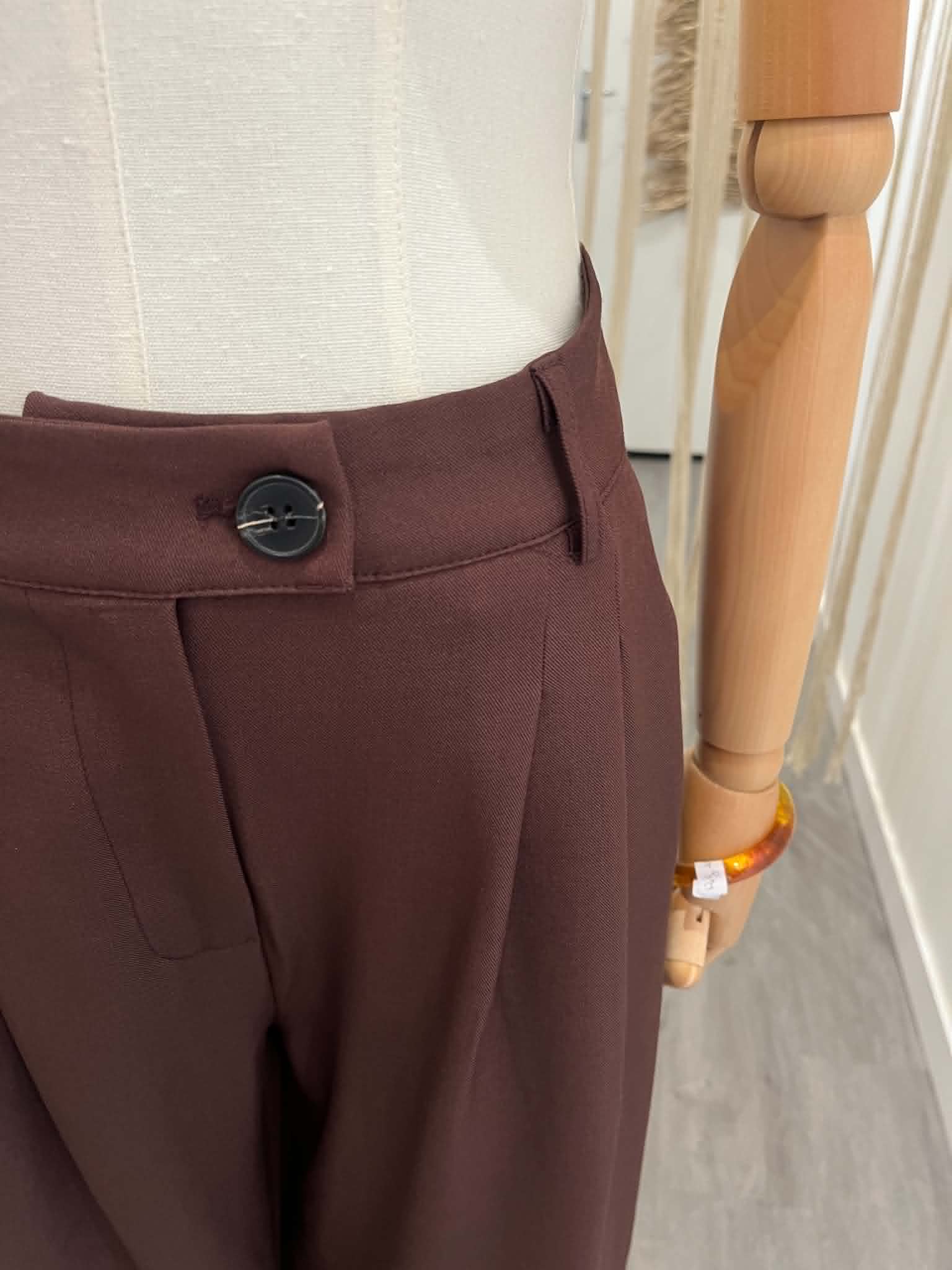 Pantalon de tailleur marron