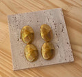 Boucles d'oreille doré ovale