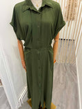 Robe verte manche courte