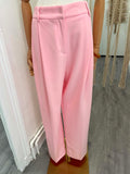 Pantalon de tailleur rose